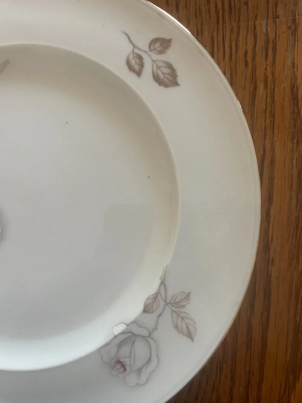 Set 4 Sweetheart Rose Salad Plates Johann Haviland Bavaria Germany 8 Inch